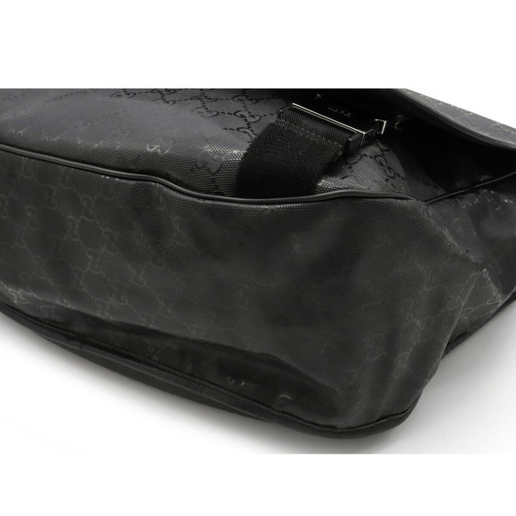 Gucci GG Implement Crossbody Messenger Bag Leather Black - Picture 3 of 9